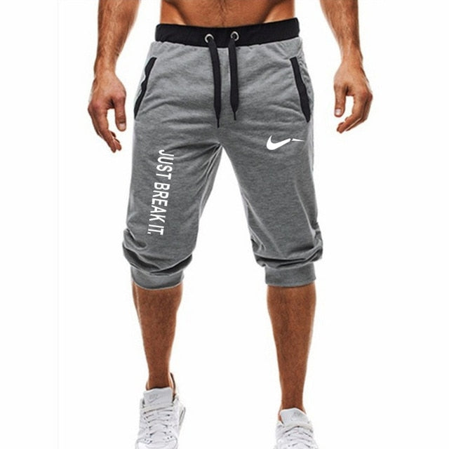 Hot ! 2018 New Hot-Selling Man's Shorts Summer Casual Fashion Shorts JUST BREAK IT print Sweatpants Fitness Short Jogger M-3XL