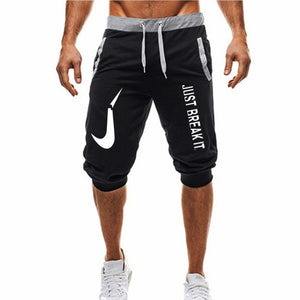 Hot ! 2018 New Hot-Selling Man's Shorts Summer Casual Fashion Shorts JUST BREAK IT print Sweatpants Fitness Short Jogger M-3XL