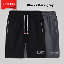 Load image into Gallery viewer, 4PC Summer Shorts Men 2019 Casual Shorts Trunks Fitness Workout Beach Shorts Man Breathable Cotton Gym Short Trousers