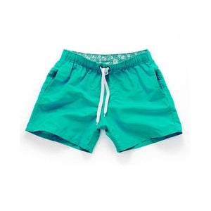 2019 Summer Shorts Men Women Quick Drying fitnesShort homme Casual Beach Shorts Mens Boardshorts Elastic Waist Solid 18 Color