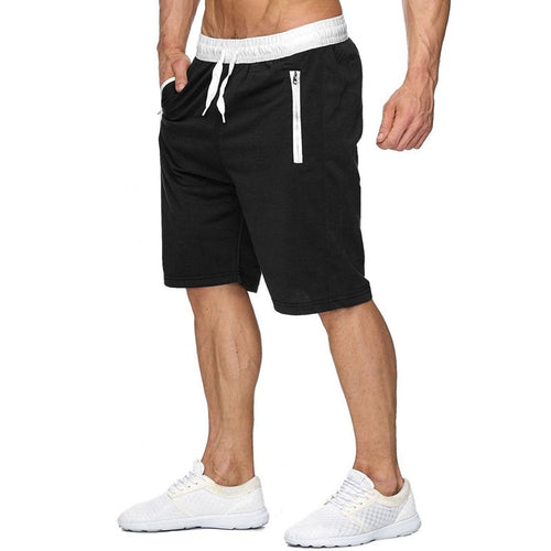 New Fashion Mens zipper Shorts Male Sweatpants Fitness Bodybuilding Workout Men Leisure Shorts masculino 2019 Spring Summer